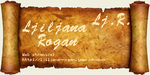 Ljiljana Rogan vizit kartica